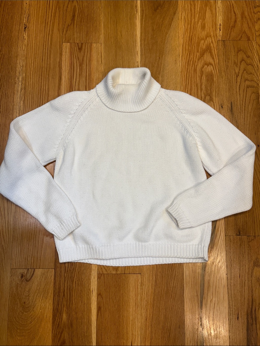 Vintage Jeanne Pierre 100% Cotton Turtleneck Sweater, Size Medium